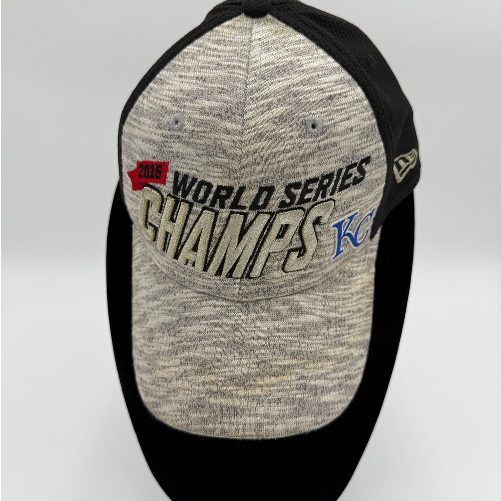 New Era Kansas City Royals Gray and Black 2015 World Series Champs Cap